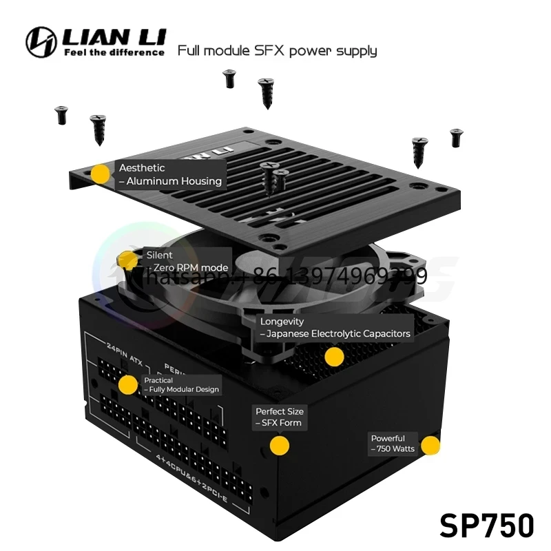 Sfx Power Supply 750W Gold - LIAN LI PSU 750w SFX Power