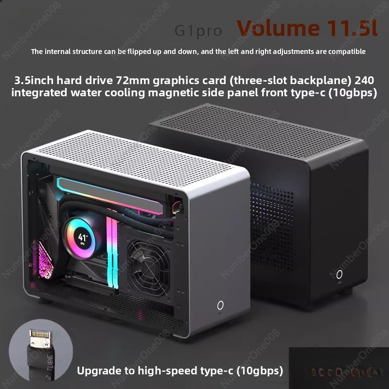 G1-pro ITX Aluminum Computer C - Mini Itx Case Water Cooling Support 评论和价格