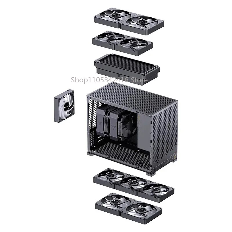 Black Transparent MATX Mini PC - Mini Itx Case Water Cooling Support 评论和价格