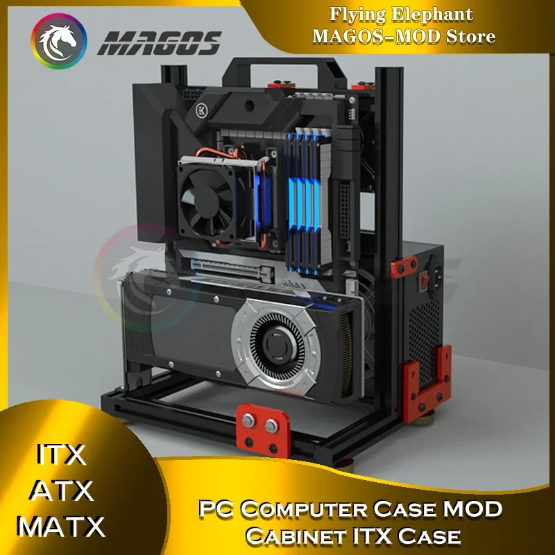 PC Computer Case MOD Cabinet I - Mini Itx Case Water Cooling Support 评论和价格