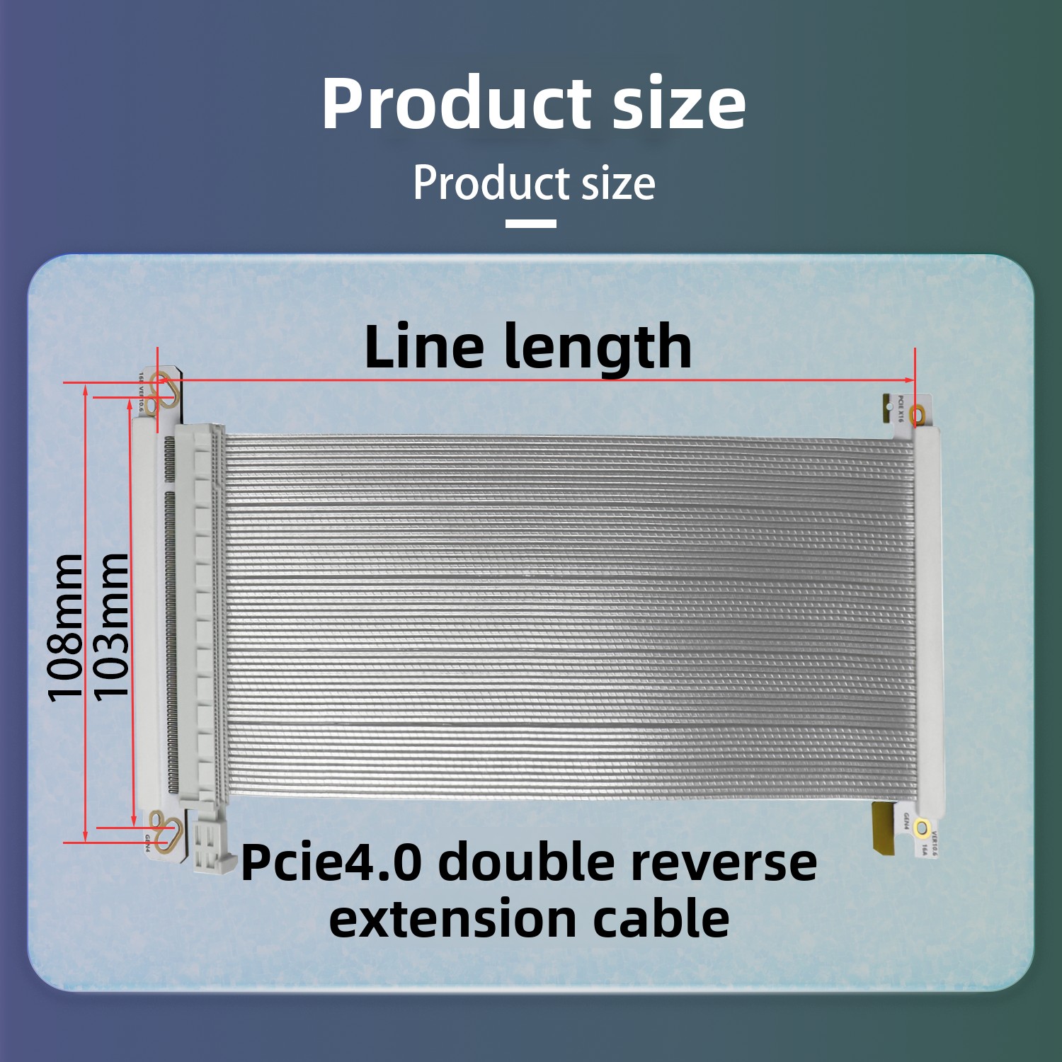 32Gbps PCIe 4.0 X16 Dual Rever - Itx Case Pcie Riser 4.0 评论和价格