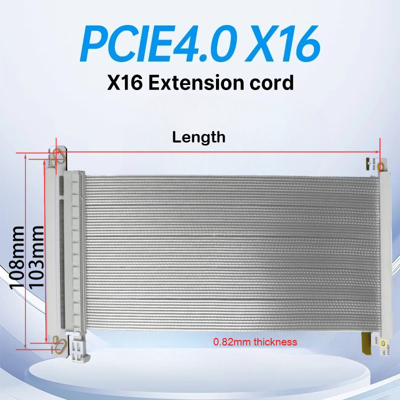 Double Reverse PCI-E x16 4.0 G - Itx Case Pcie Riser 4.0 评论和价格