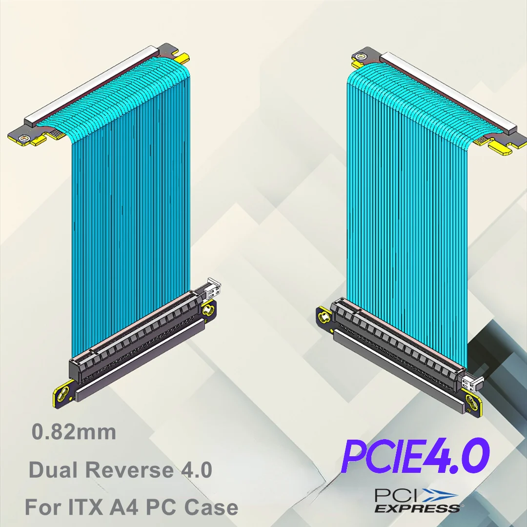 Dual Reverse Pcie 4.0 Riser Ca - Itx Case Pcie Riser 4.0 评论和价格