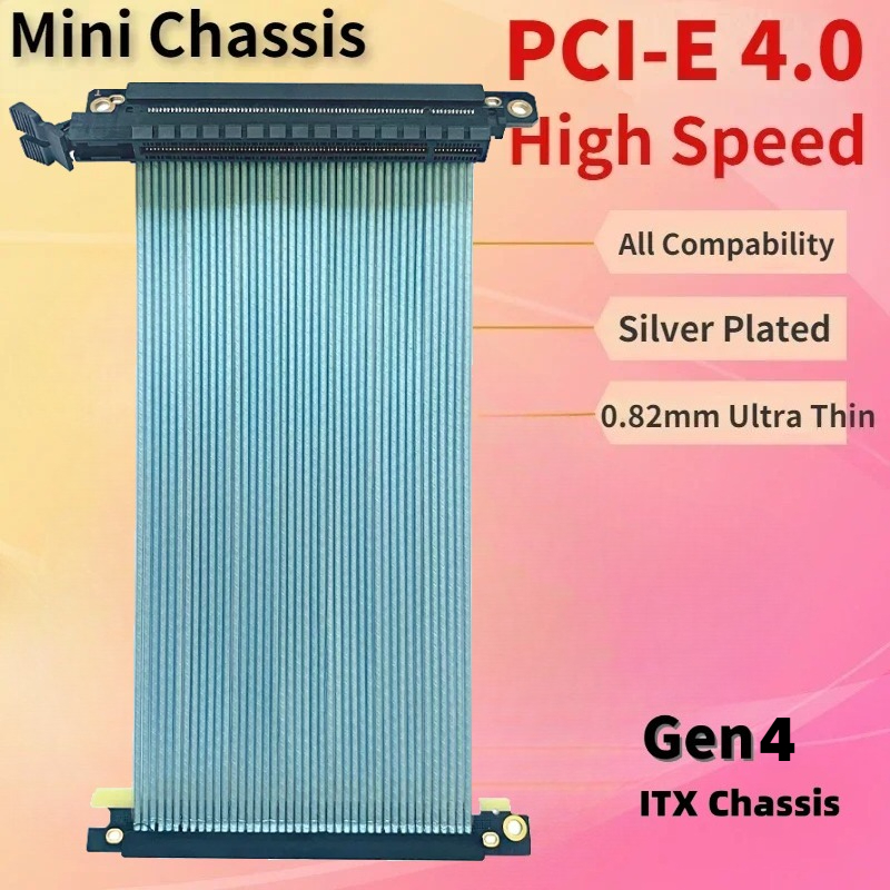 Mini Chassis PCIe 4.0 X16 Silv - Itx Case Pcie Riser 4.0 评论和价格