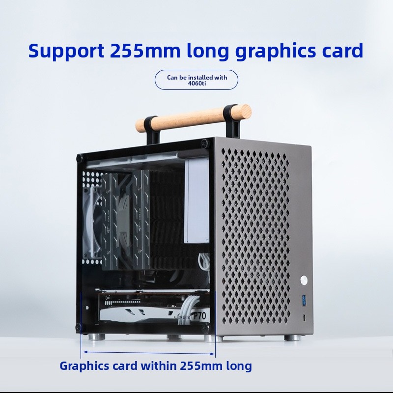 Full Aluminum ITX Case Mini Po - Mini Itx Case With Handle Portable 评论和价格