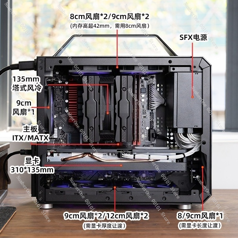 Mini ITX PC Case Tempered Glas - Mini Itx Case Water Cooling Support 评论和价格